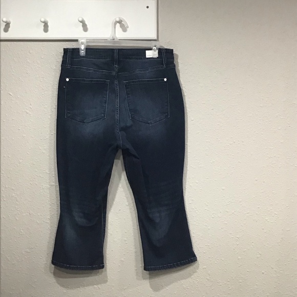 NWOT Judy Blue Skinny Fit Capri Mid-Rise Jeans 16W Dark Wash Stretch JB72120DK - Picture 6 of 9